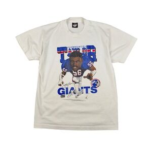 Vtg 1987 Lawrence Taylor New York Giants Caricature T-Shirt Men's L USA NFL Tee